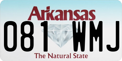 AR license plate 081WMJ