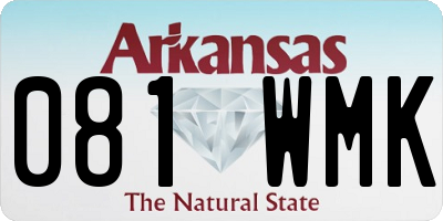 AR license plate 081WMK