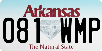 AR license plate 081WMP