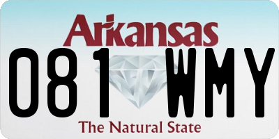 AR license plate 081WMY