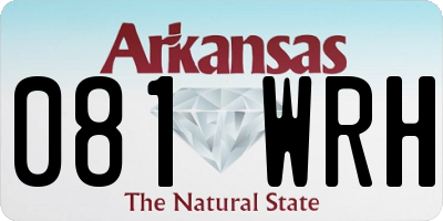 AR license plate 081WRH