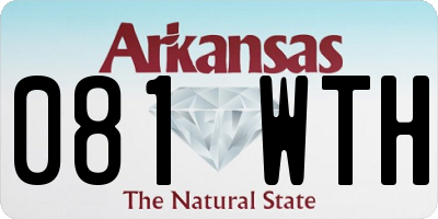 AR license plate 081WTH
