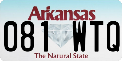 AR license plate 081WTQ
