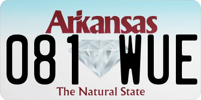 AR license plate 081WUE