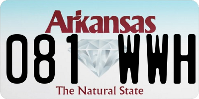 AR license plate 081WWH