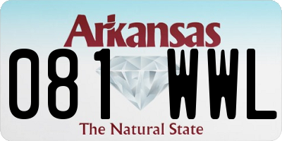 AR license plate 081WWL