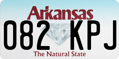 AR license plate 082KPJ