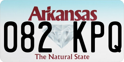 AR license plate 082KPQ