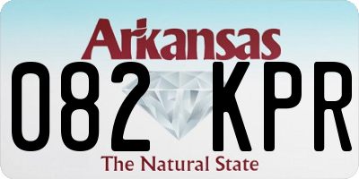 AR license plate 082KPR