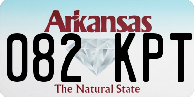 AR license plate 082KPT