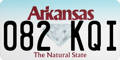 AR license plate 082KQI