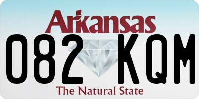 AR license plate 082KQM
