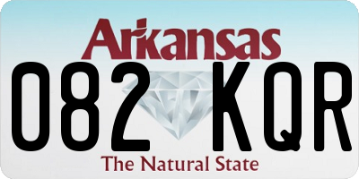 AR license plate 082KQR