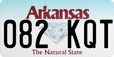 AR license plate 082KQT