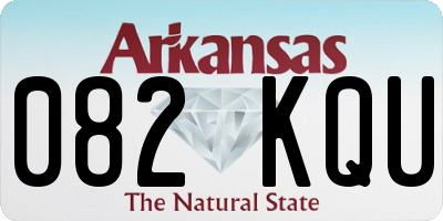 AR license plate 082KQU