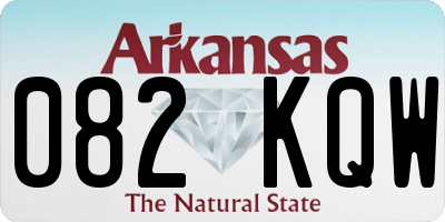 AR license plate 082KQW
