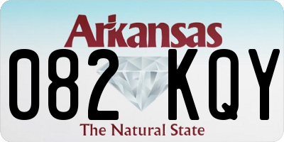 AR license plate 082KQY