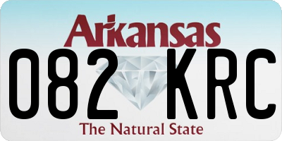 AR license plate 082KRC