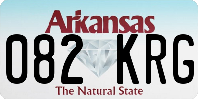 AR license plate 082KRG