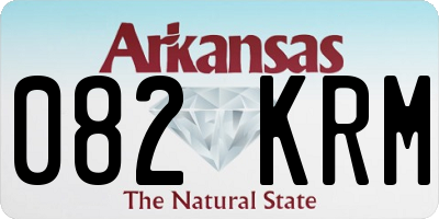 AR license plate 082KRM