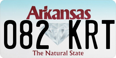 AR license plate 082KRT
