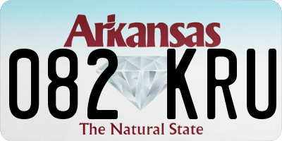 AR license plate 082KRU