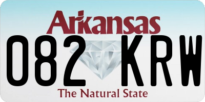 AR license plate 082KRW