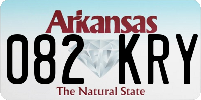 AR license plate 082KRY