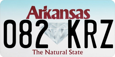 AR license plate 082KRZ
