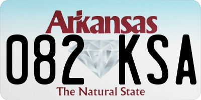 AR license plate 082KSA