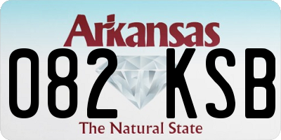 AR license plate 082KSB