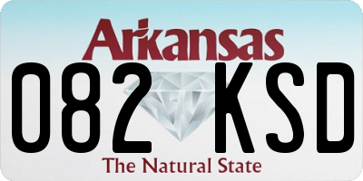 AR license plate 082KSD