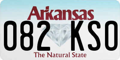 AR license plate 082KSO