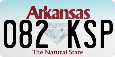 AR license plate 082KSP