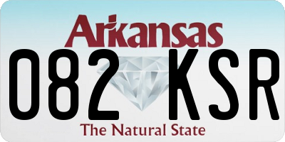 AR license plate 082KSR