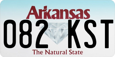 AR license plate 082KST