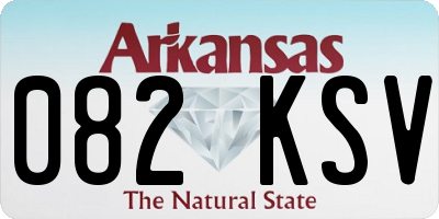 AR license plate 082KSV