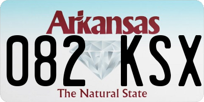 AR license plate 082KSX