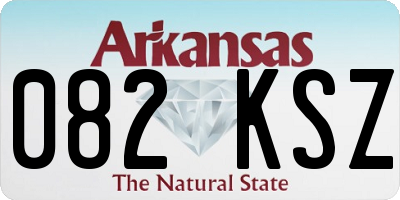 AR license plate 082KSZ