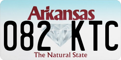 AR license plate 082KTC