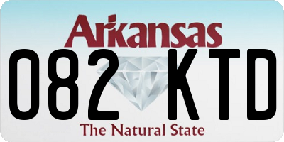 AR license plate 082KTD