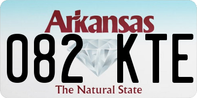 AR license plate 082KTE