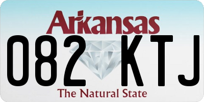 AR license plate 082KTJ