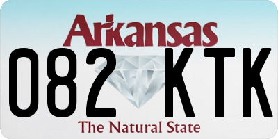 AR license plate 082KTK