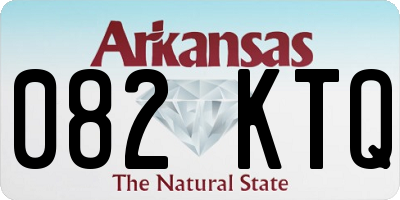 AR license plate 082KTQ