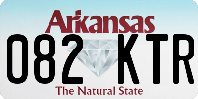 AR license plate 082KTR