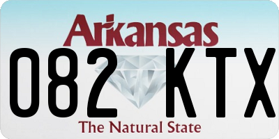 AR license plate 082KTX