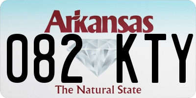 AR license plate 082KTY