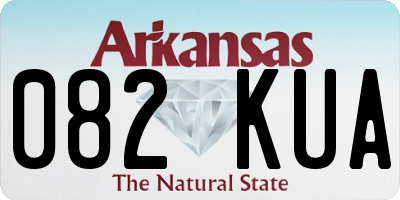 AR license plate 082KUA