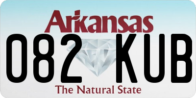 AR license plate 082KUB